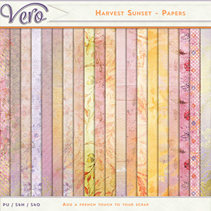 Harvest Sunset Papers by Vero