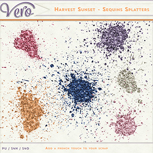 Harvest Sunset Sequins Splatters by Vero