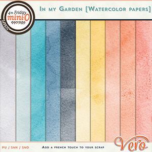 In My Garden Watercolour Papers by Vero