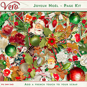 Joyeux Noel Page Kit by Vero