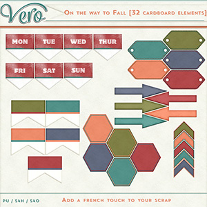 On The Way To Fall Cardboard Elements
