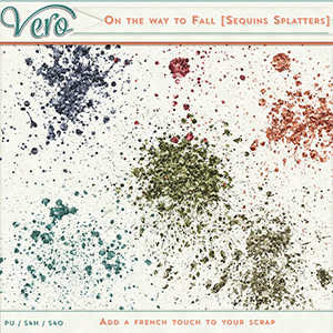 On The Way To Fall Sequin Splatters