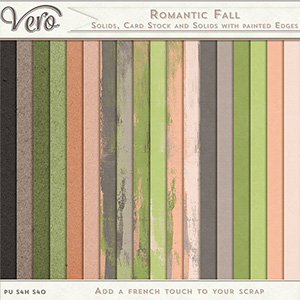 Romantic Fall Cardstock Papers