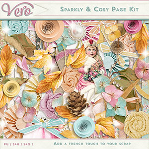 Sparkly and Cosy Page Kit by Vero