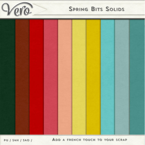 Spring Bits Solid Papers by Vero