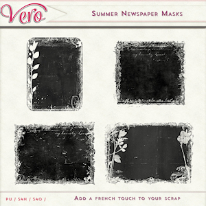 Summer Newspaper Masks by Vero