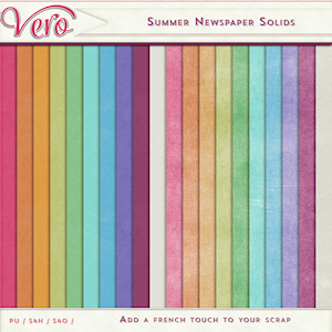 Summer Newspaper Solid Papers by Vero
