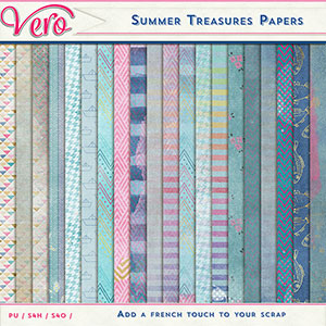 Summer Treasures Patterned Papers by Vero