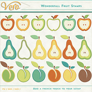 Wonderfall Fruit Stamps by Vero