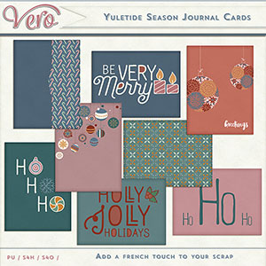 Yuletide Season Journal Cards by Vero