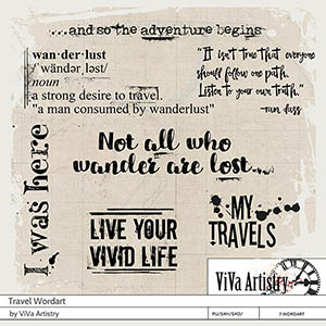 Travel Wordart