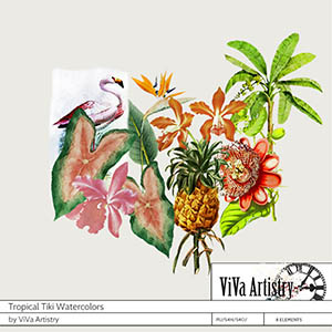 Tropical Tiki Watercolors