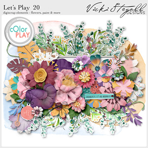 Let's Play 20 Digiscrap Elements