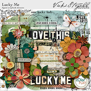 Lucky Me Scrapbook Elements by Vicki Stegall