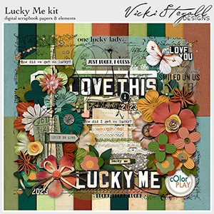 Lucky Me Scrapbook Kit by Vicki Stegall