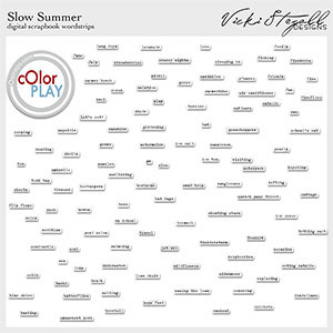 Slow Summer Word Strips