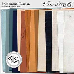 Phenomenal Woman Solid Scrapbook Papers