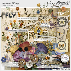 Autumn Wings Scrapbook Kit by Vicki Stegall