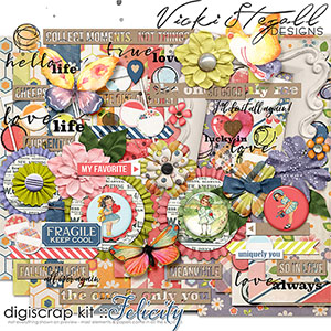 Felicity Digital Scrapbook Kit by Vicki Stegall