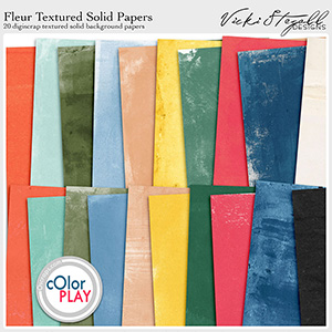 Fleur Textured Solid Papers by Vicki Stegall