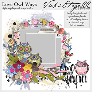 Love Owl Ways Template Kit