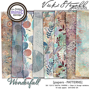 WonderFall Patterned Papers