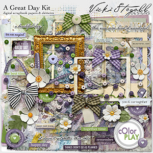 A Great Day Digiscrap Kit by Vicki Stegall