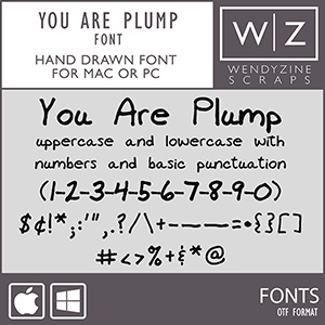 FONT: You Are Plump