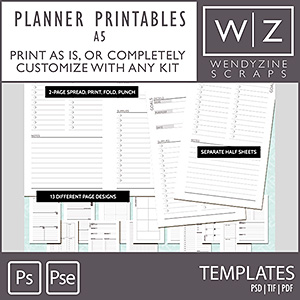 TEMPLATES: Planner Printables {A5}