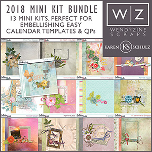 2018 Quick & Easy Calendars {Mini Kit Bundle}