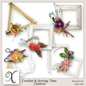 Crochet and Sewing time Clusters
