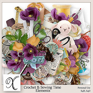 Crochet and Sewing time Elements
