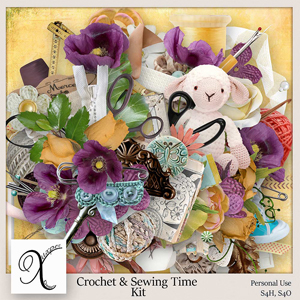 Crochet and Sewing time Kit