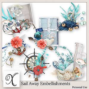 Sail Away Embellishments