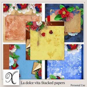 La Dolce Vita Stacked Papers