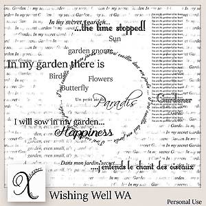 Wishing Well Word Art