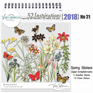 52 Inspirations 2018 -  no 21 Spring Stickers by Vicki Robinson