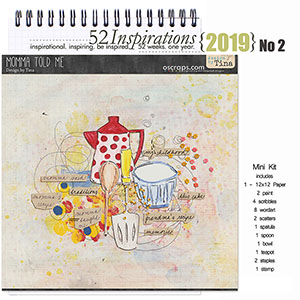 52 Inspirations 2019 No 02 Momma Told Me Mini Kit by Design by Tina