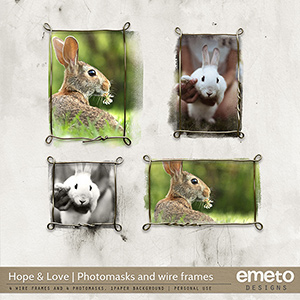 Hope and Love Photomasks and Frames