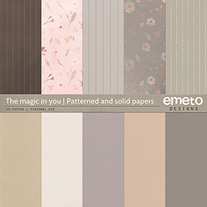 The magic in you - Patterned and solid papers