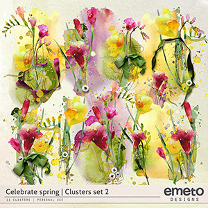 Celebrate spring - clusters set 2