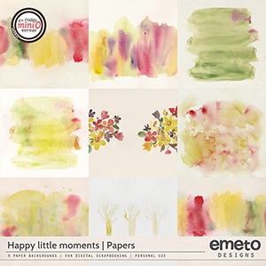 Happy little moments - papers