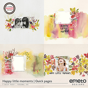 Happy little moments - quick pages