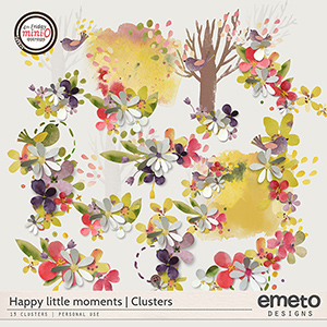 Happy little moments - clusters