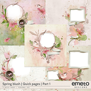 Spring Blush - Quick pages - part1