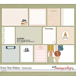 Know Your History Pocket Cards by ninigoesdigi