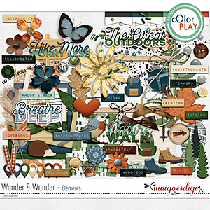 Wander and Wonder Elements by ninigoesdigi