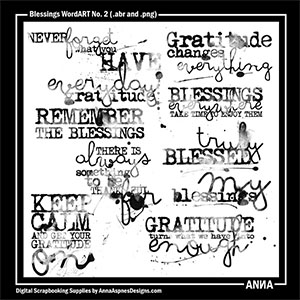 Blessings WordART No 2