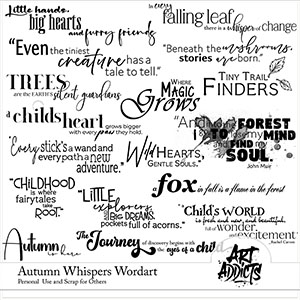 Autumn Whispers Wordart