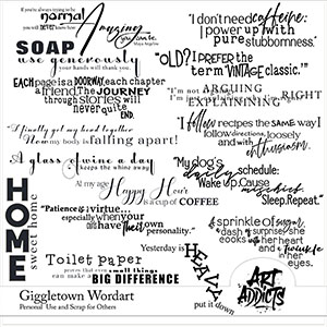 Giggletown Wordart